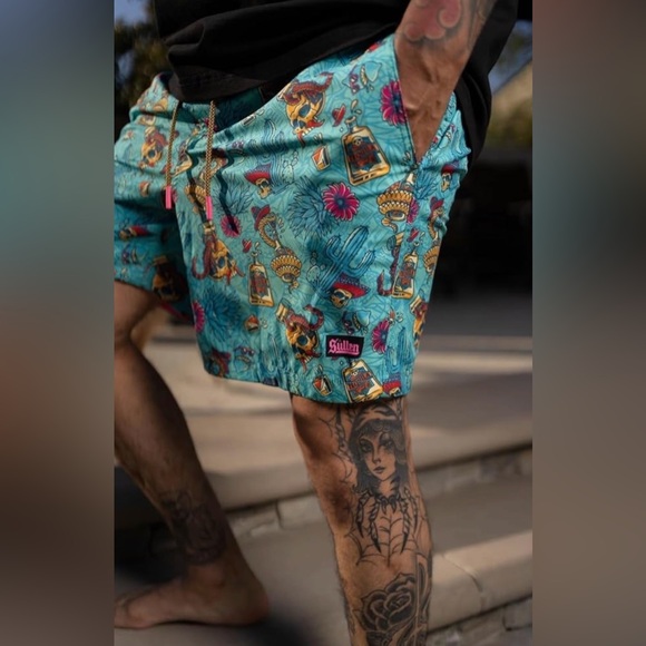 Sullen Men's Tequila Party Multi Colored Board Shorts - Picture 4 of 11